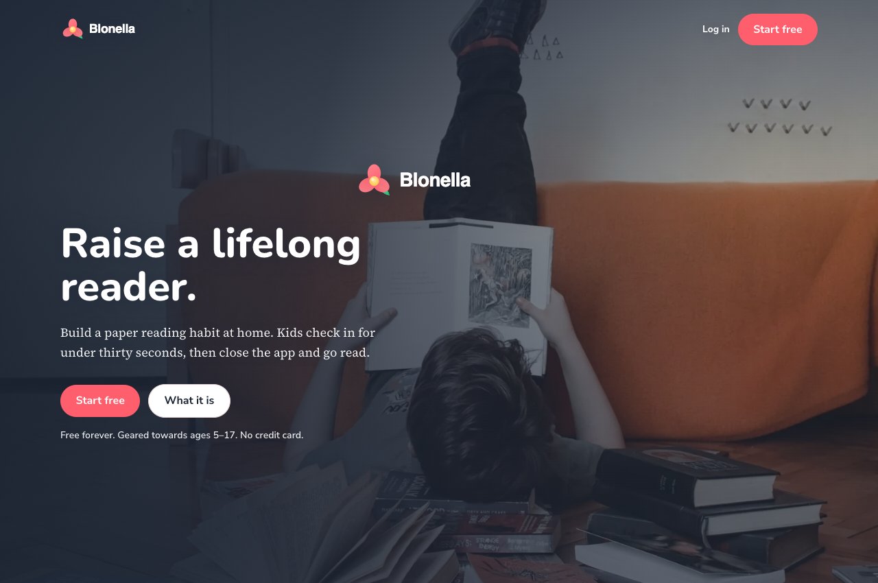 Blonella website preview